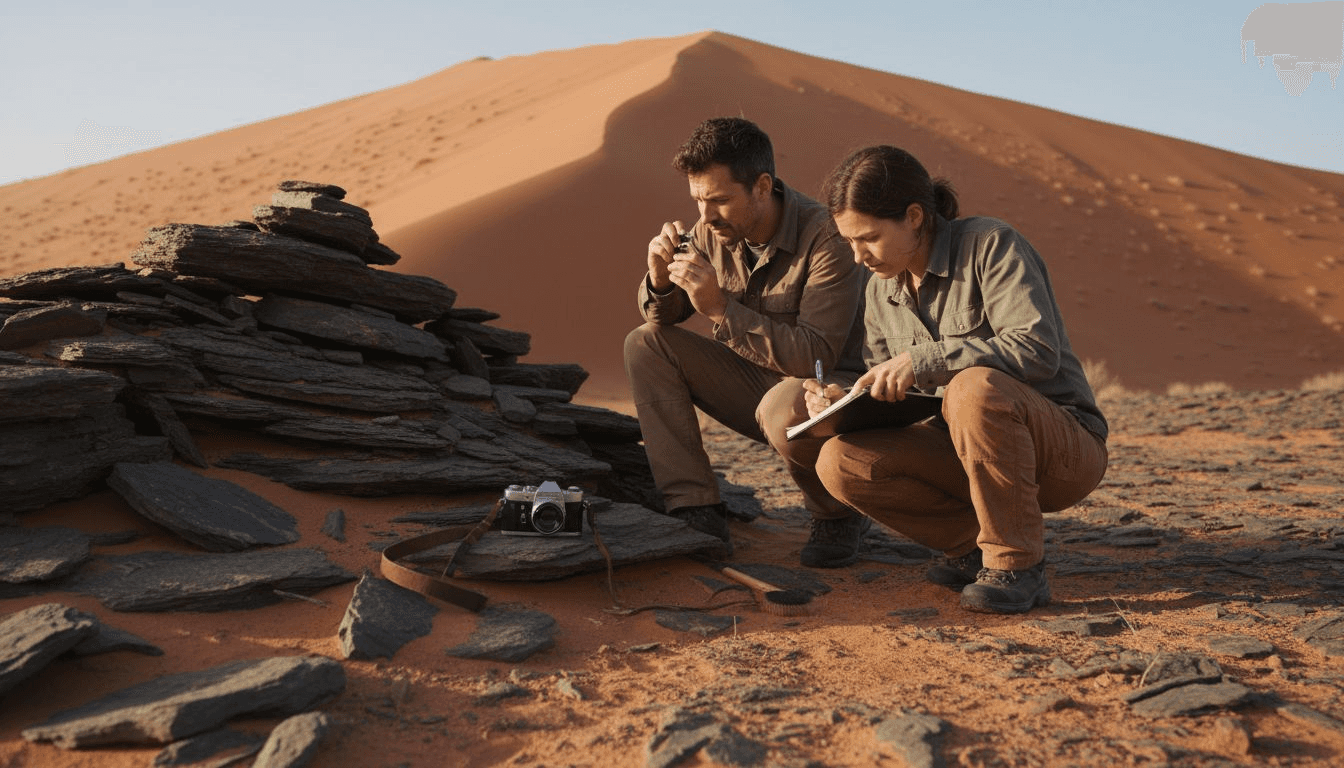 Des scientifiques partent à la découverte des secrets géologiques du désert.