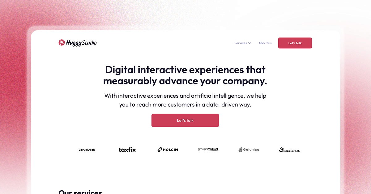 HuggyStudio – Digital interactive experiences that measurably