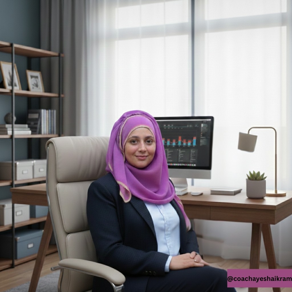 Ayesha Ikram, Google Cloud Architect and Founder of Qasimo Systems, specializing in building quiet authority systems and automated scaling infrastructure for elite coaches.