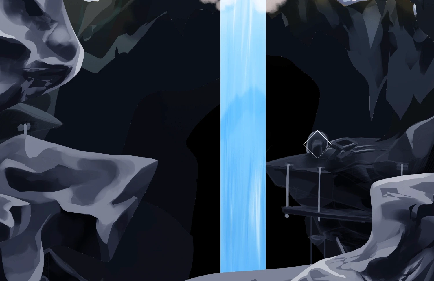 Excerpt image illustrating "mining" within this world