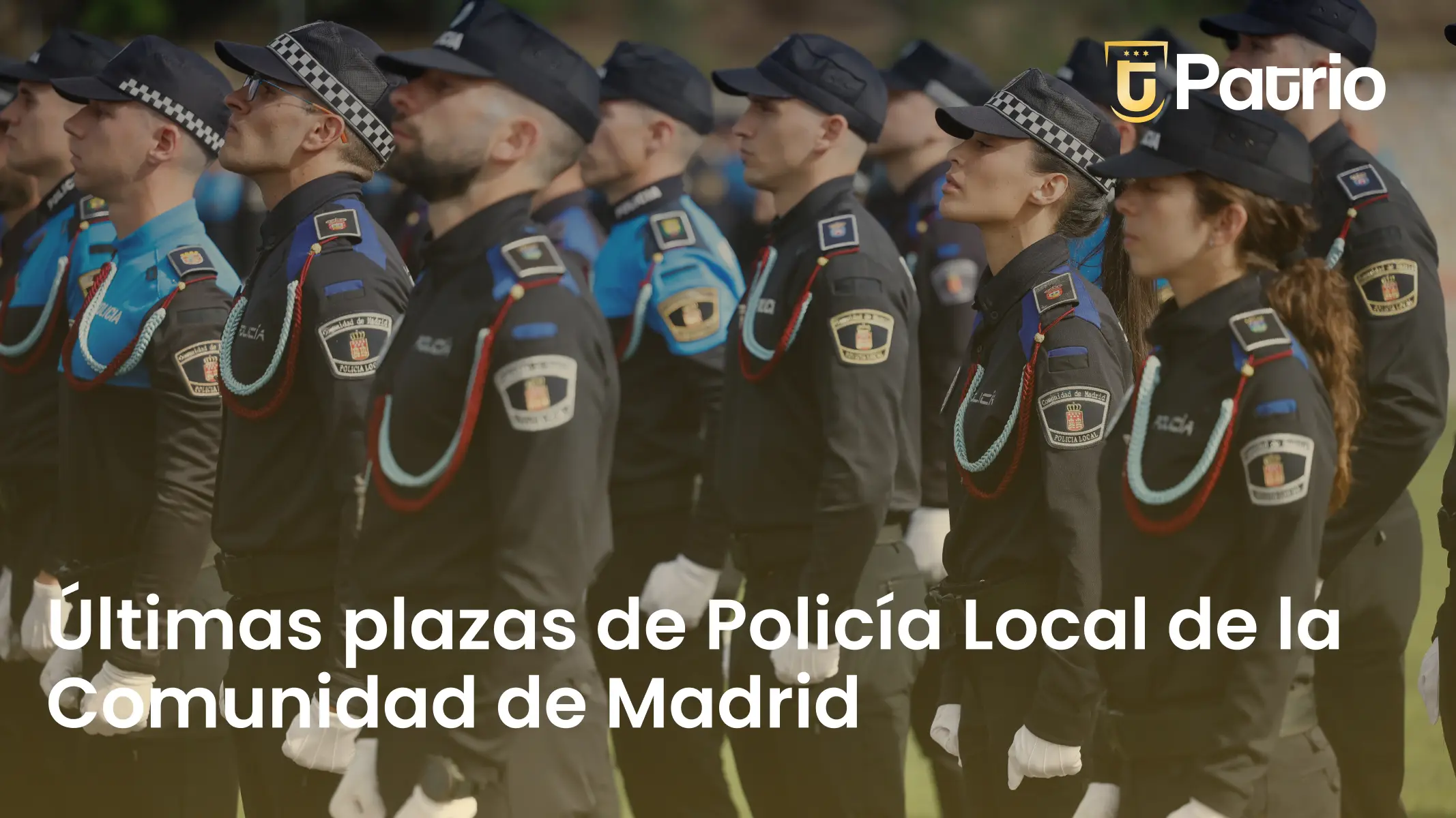 Plazas policía local comunidad de Madrid