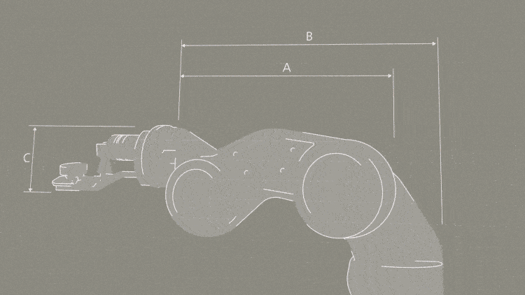 motion graphics and stock live action video showing a mecanical tool and someone testing it in real life
