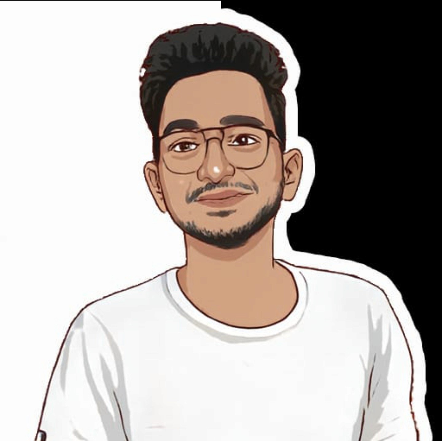 A portrait of a young man smiling