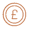 Animated pound coin icon showing the treatment price