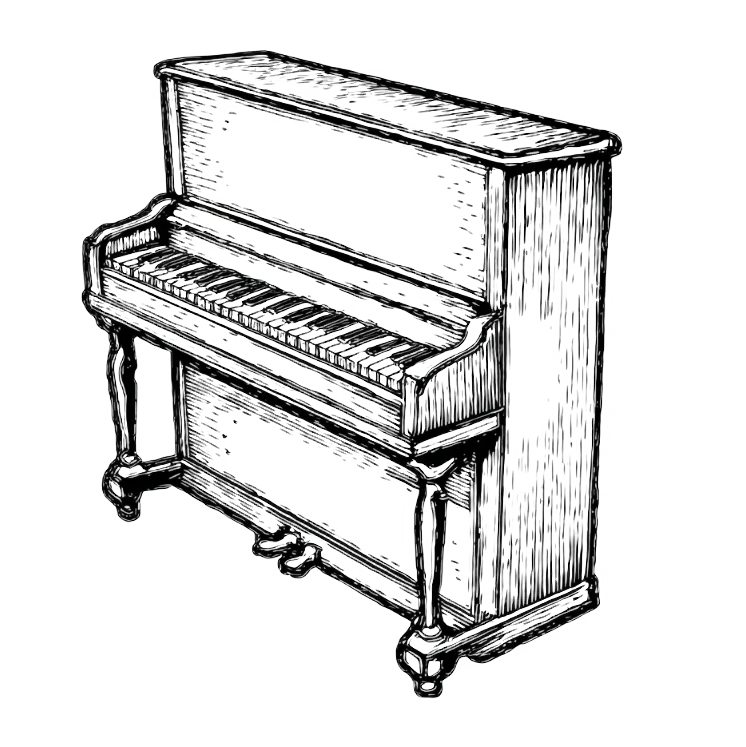 Piano drawing