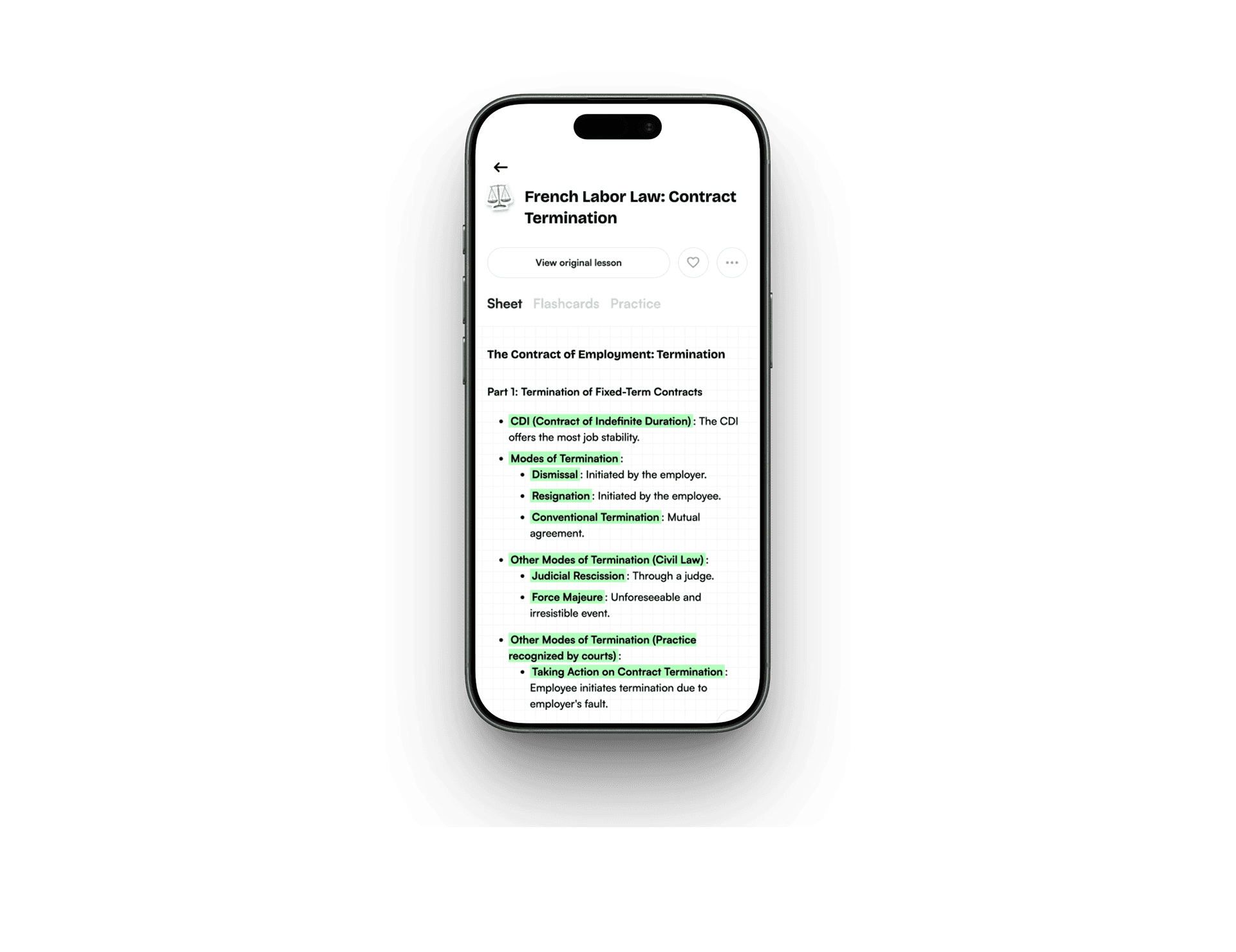 Koro AI is the app that generates flashcards and quizzes from your courses.