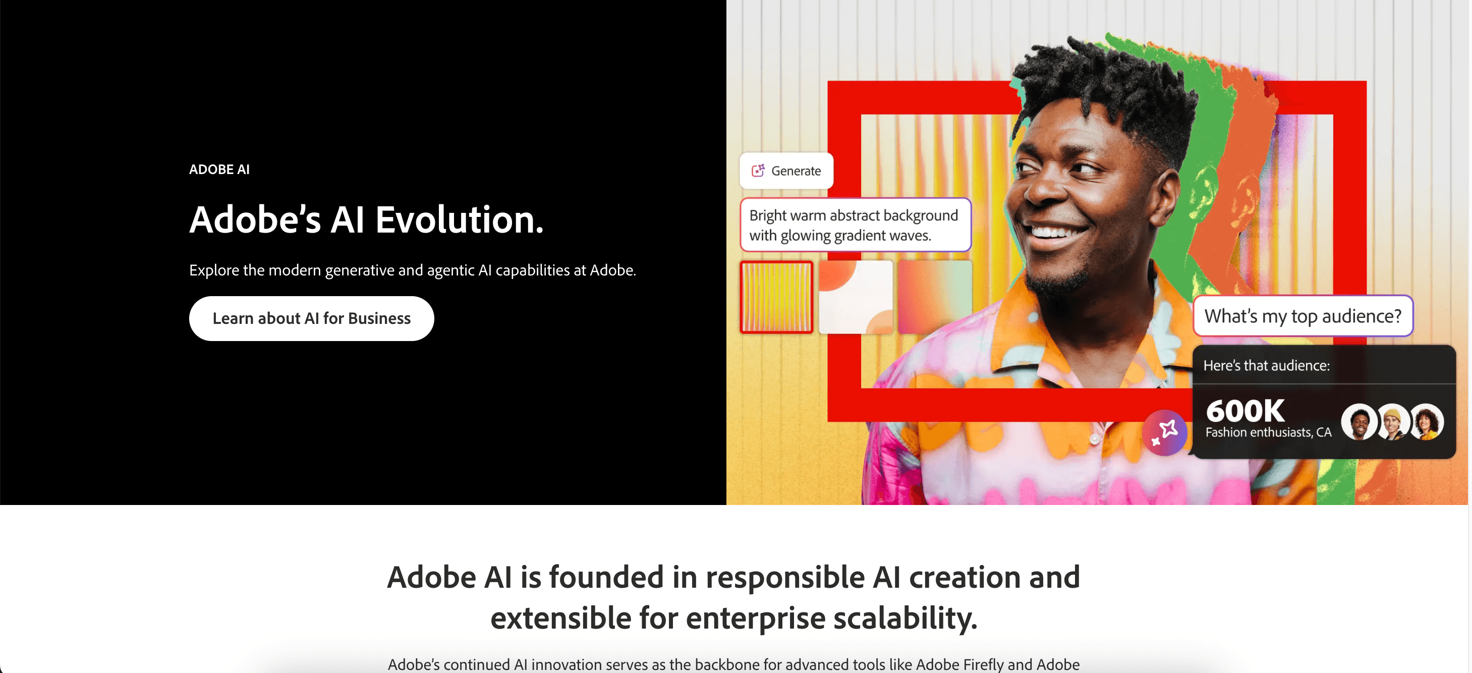 Adobe Sensei page