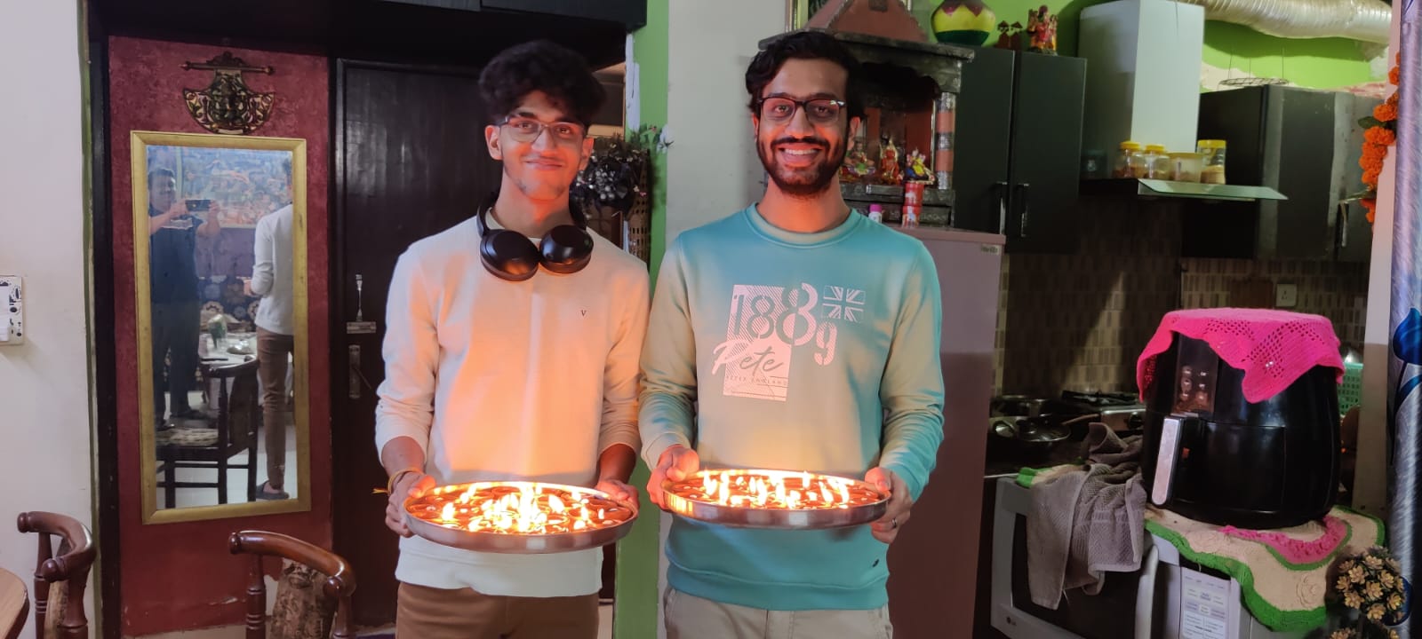 Paavas Goyal with his brother