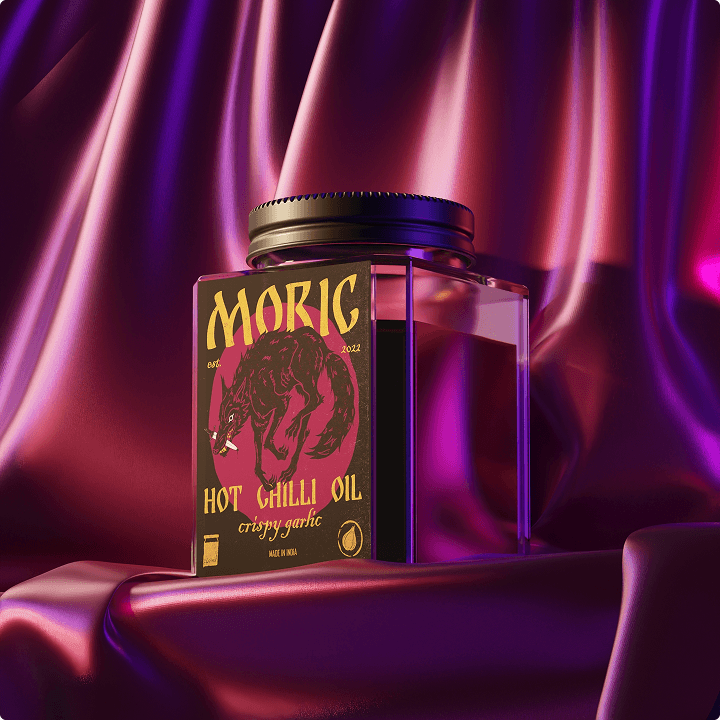 orange smoke on blue background