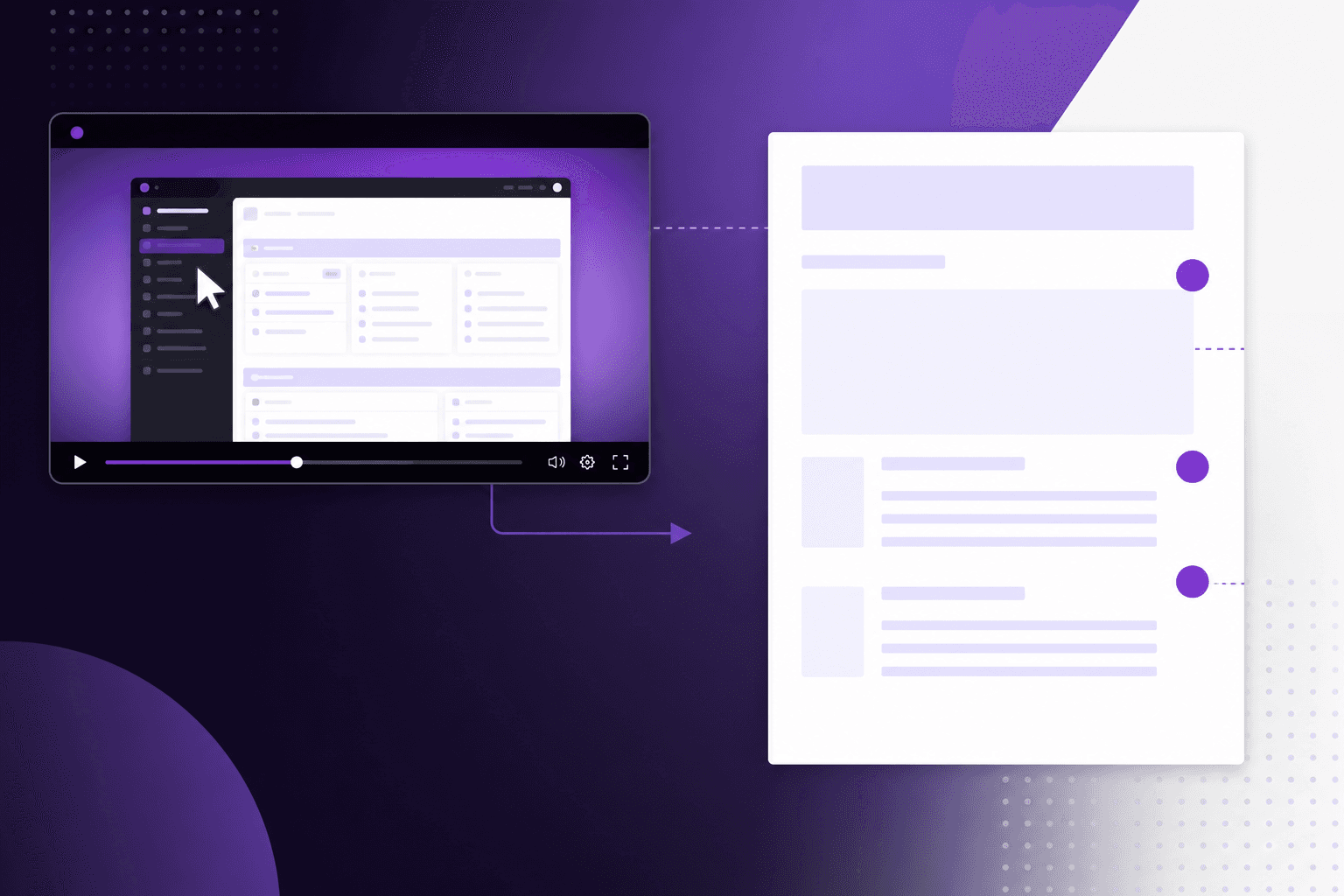 Screen recording converted into structured technical documentation