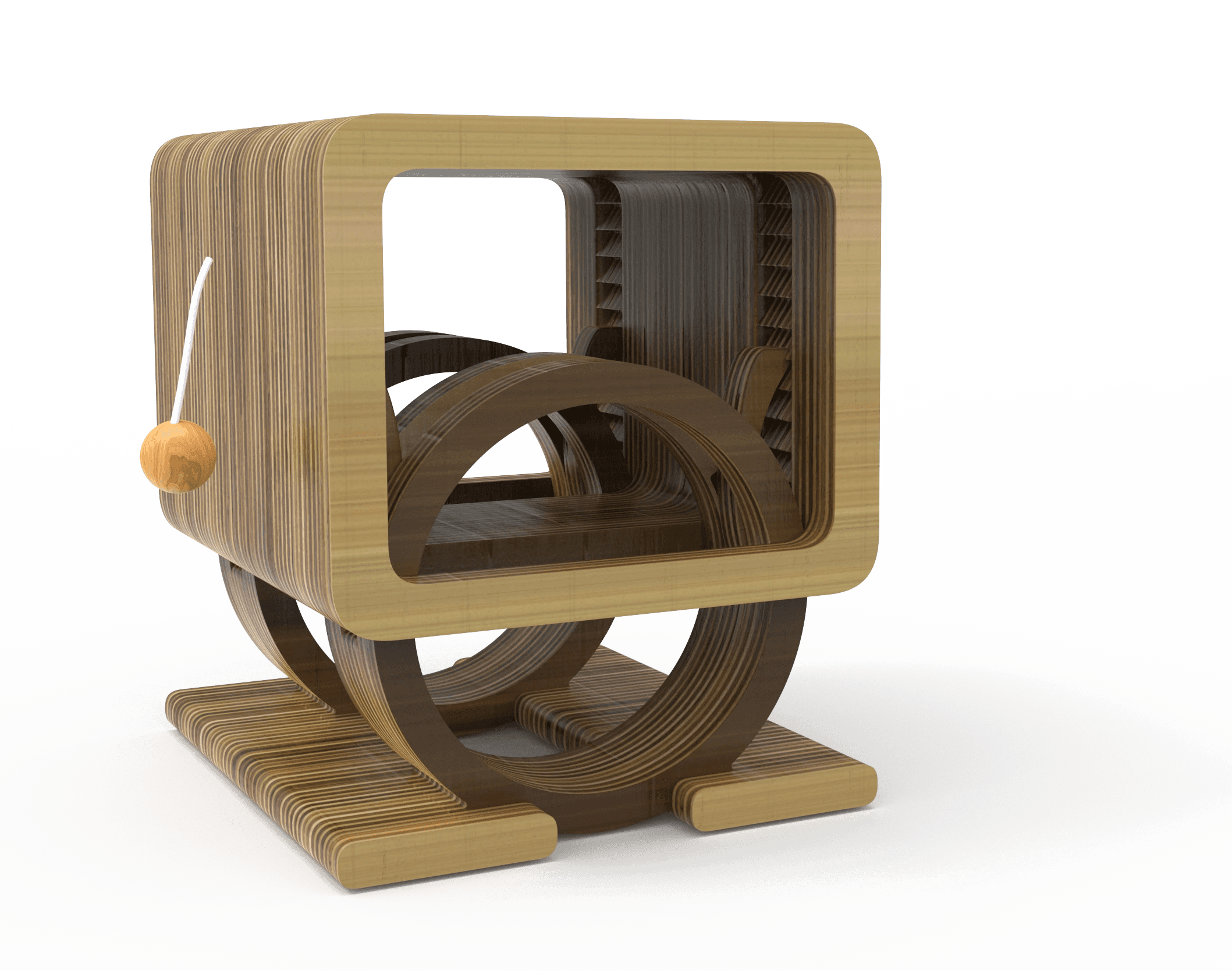 Editorial magazine design standing upright with oversized typography and clean layout