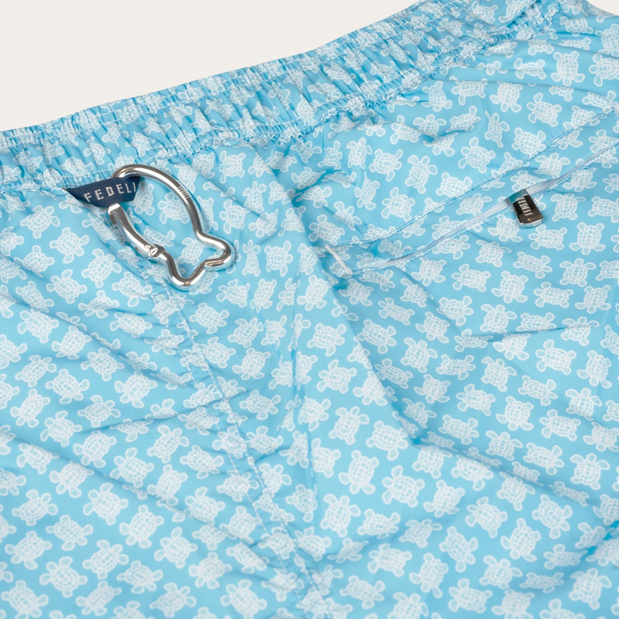 Fedeli - Turtle Print Swim Shorts - Mandelli UK