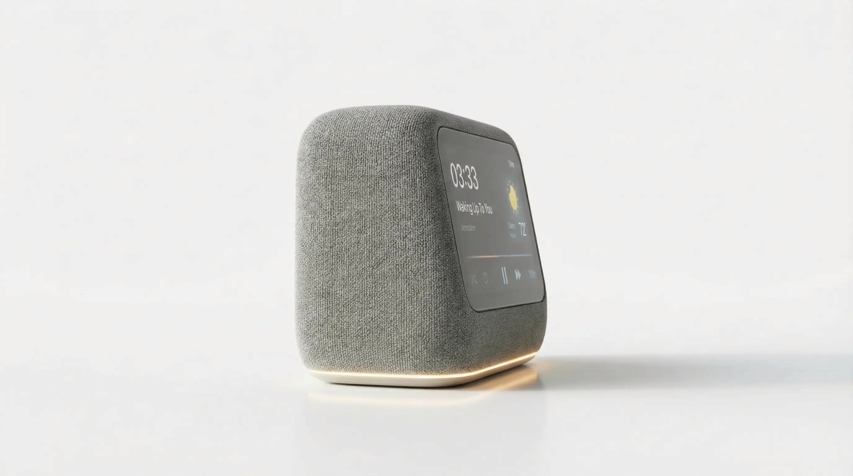 A small, smooth, gray rock with a slightly shiny surface, sitting on a white background.