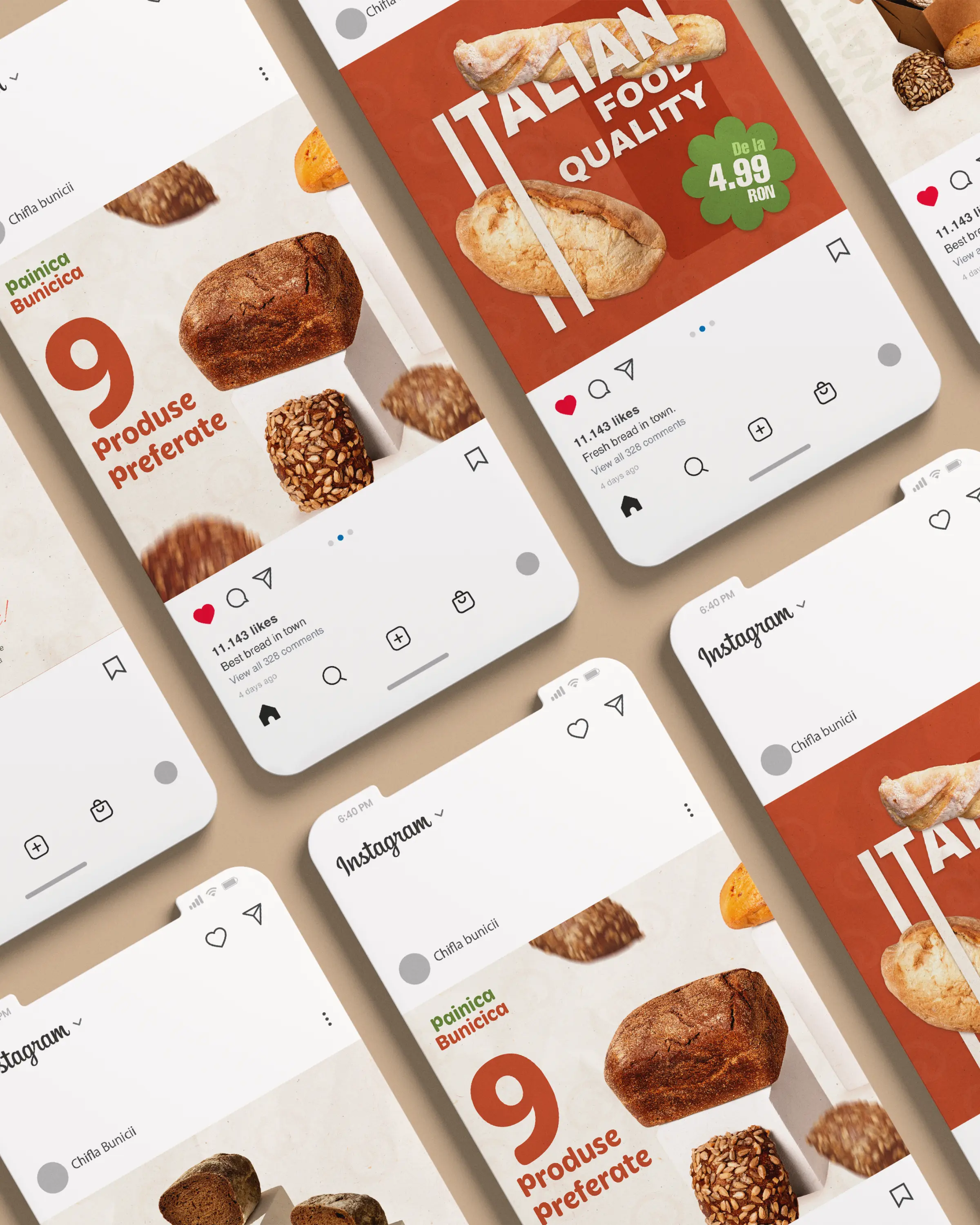 Concepte create pentru Social Media pentru un Restaurant