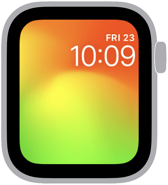 an apple watch face from the gradient collection