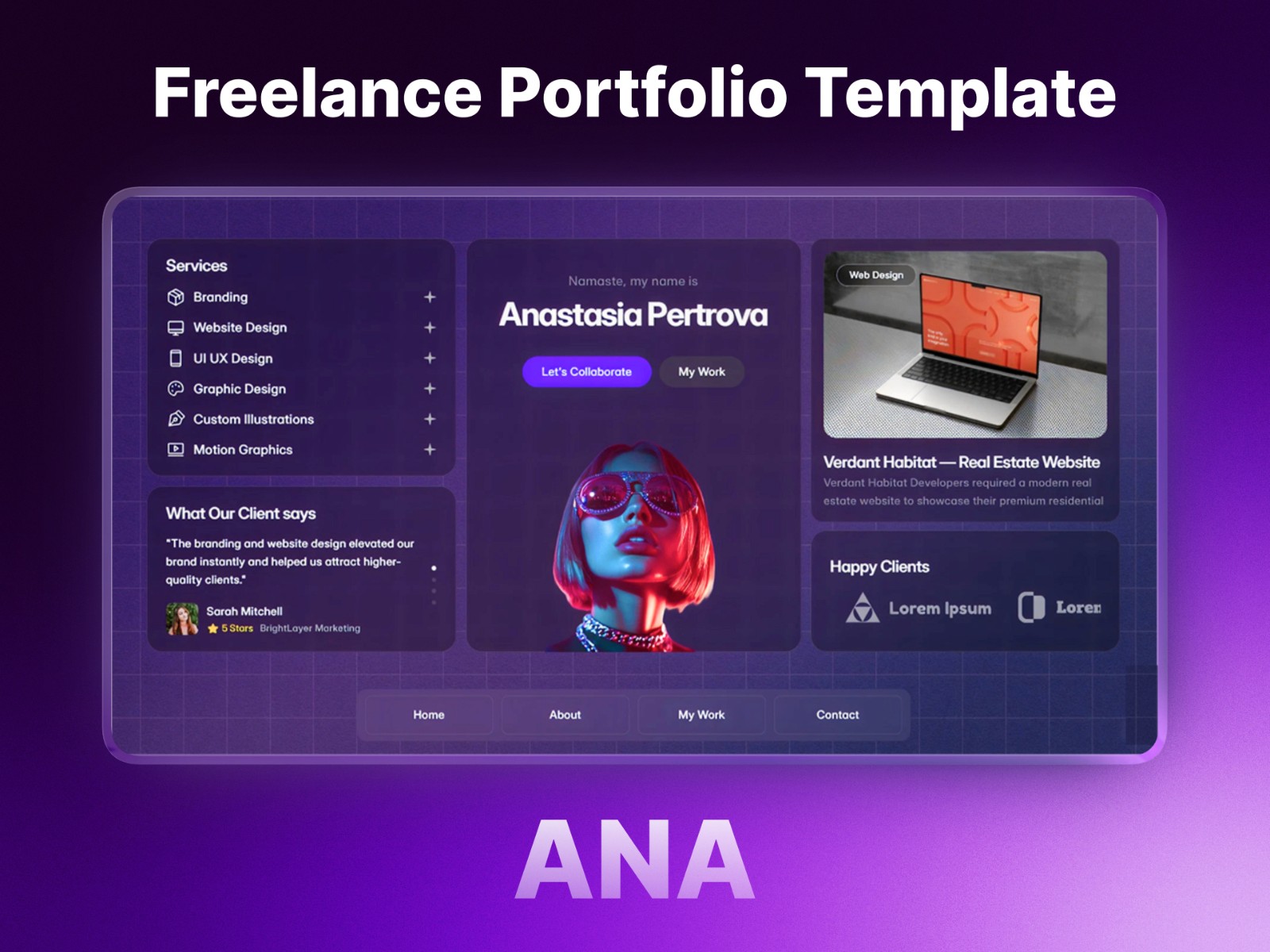 Ana — 现代专业作品集网站设计灵感