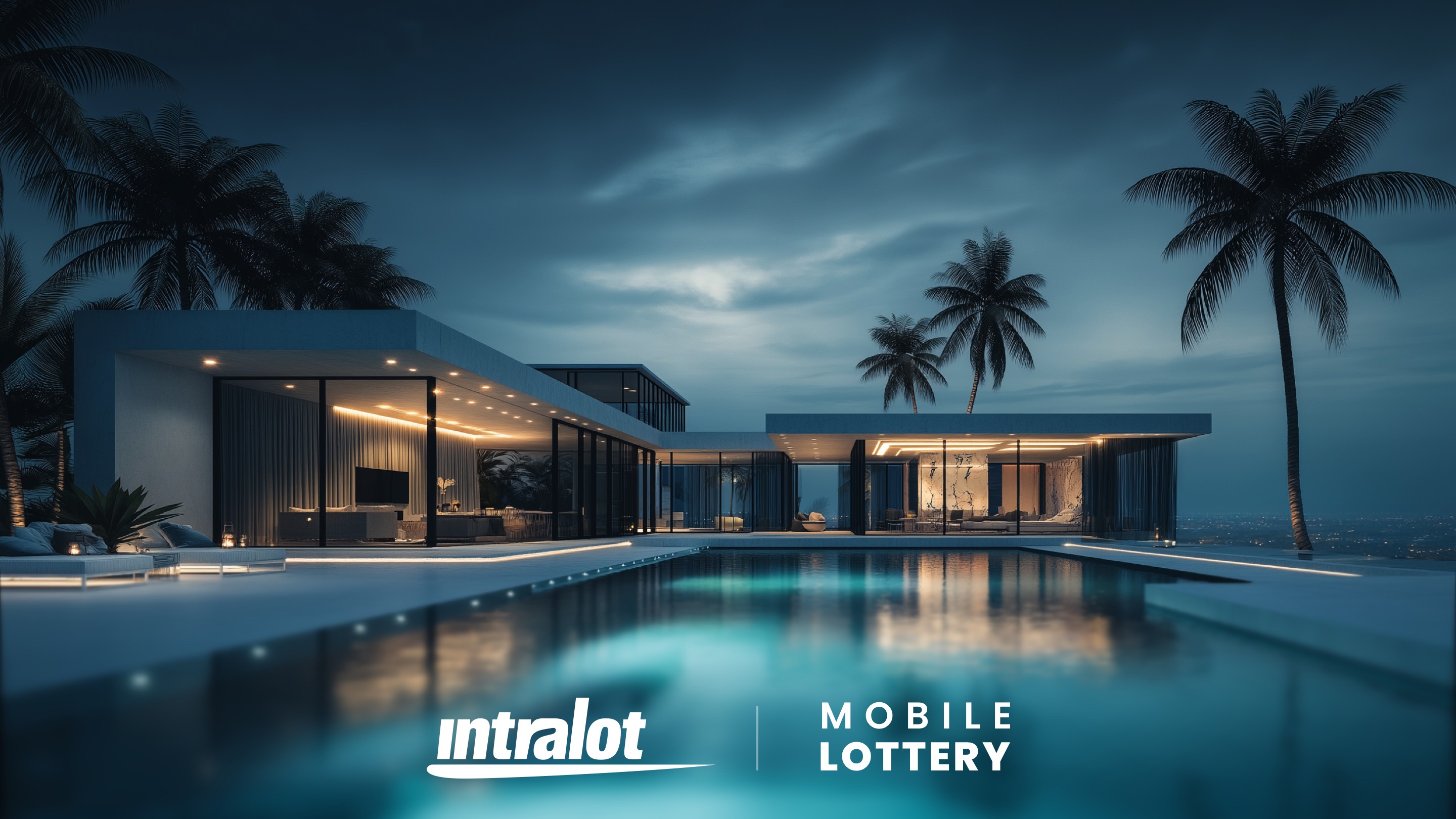 Intralot Mobile Lottery app promotional visual for lottery gameplay