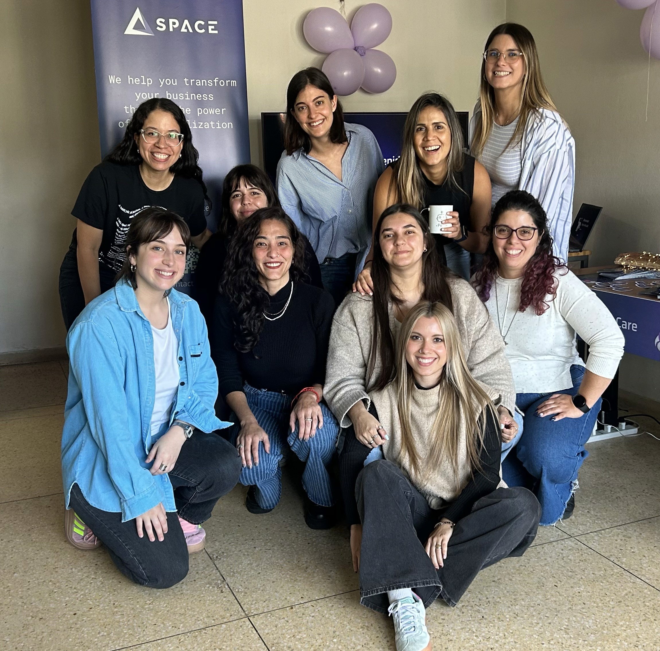 SpaceDev's Team, ten women, who organized the event.