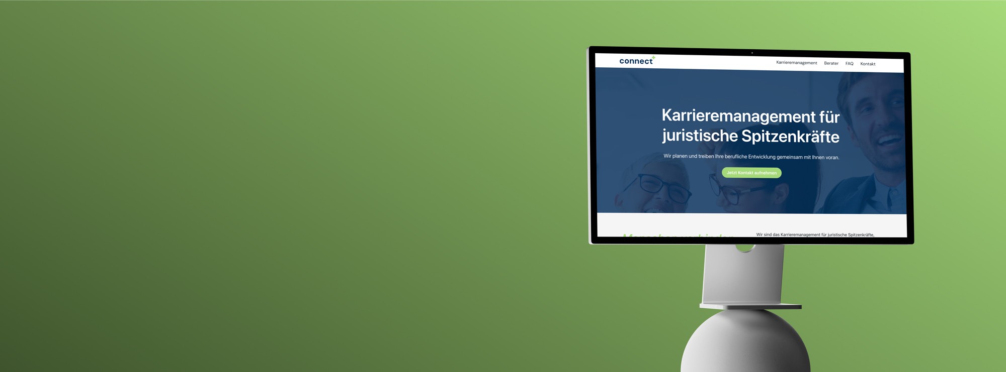 Connect plus Landingpage.