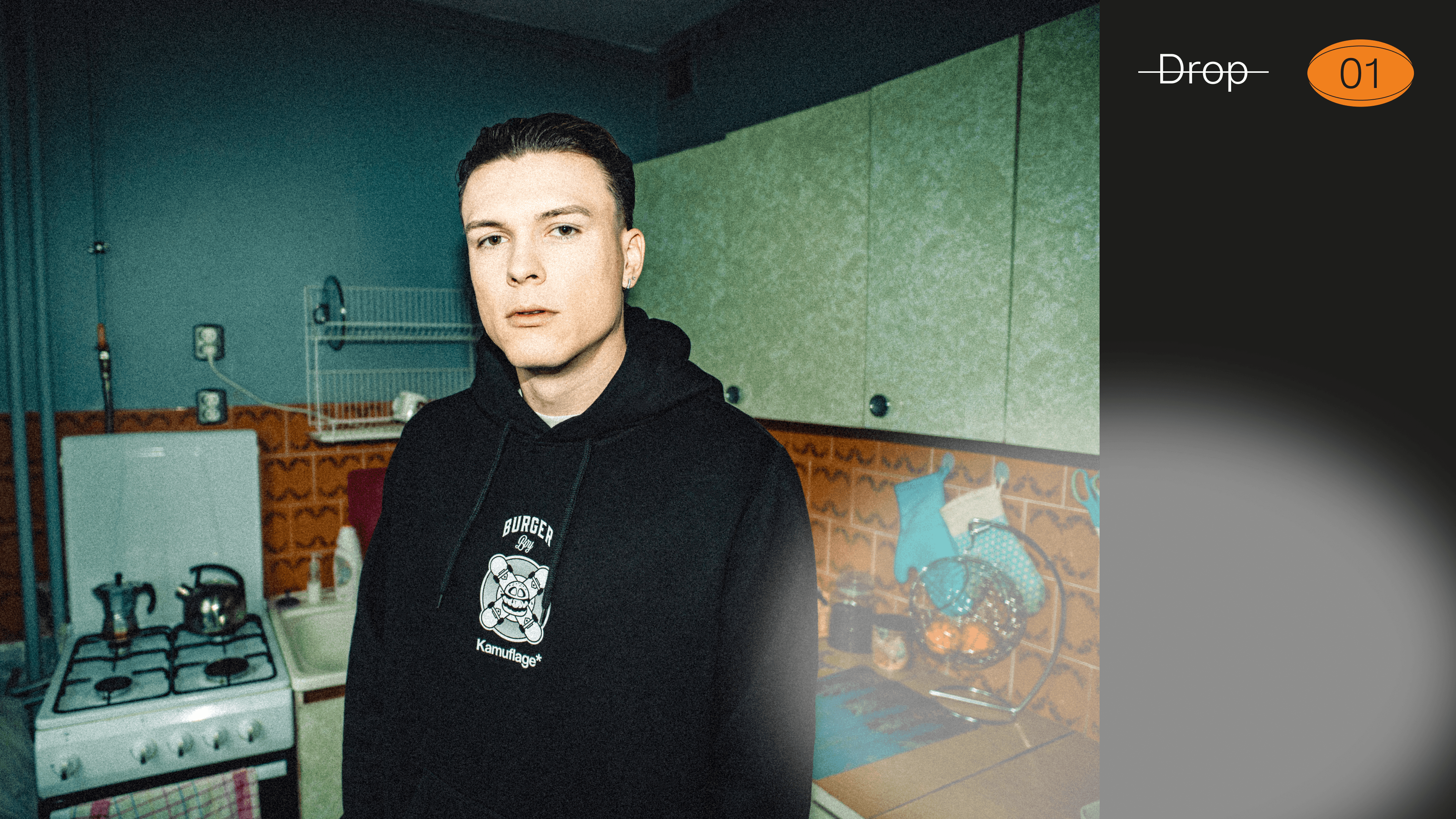 model in a EFE sweatshirt