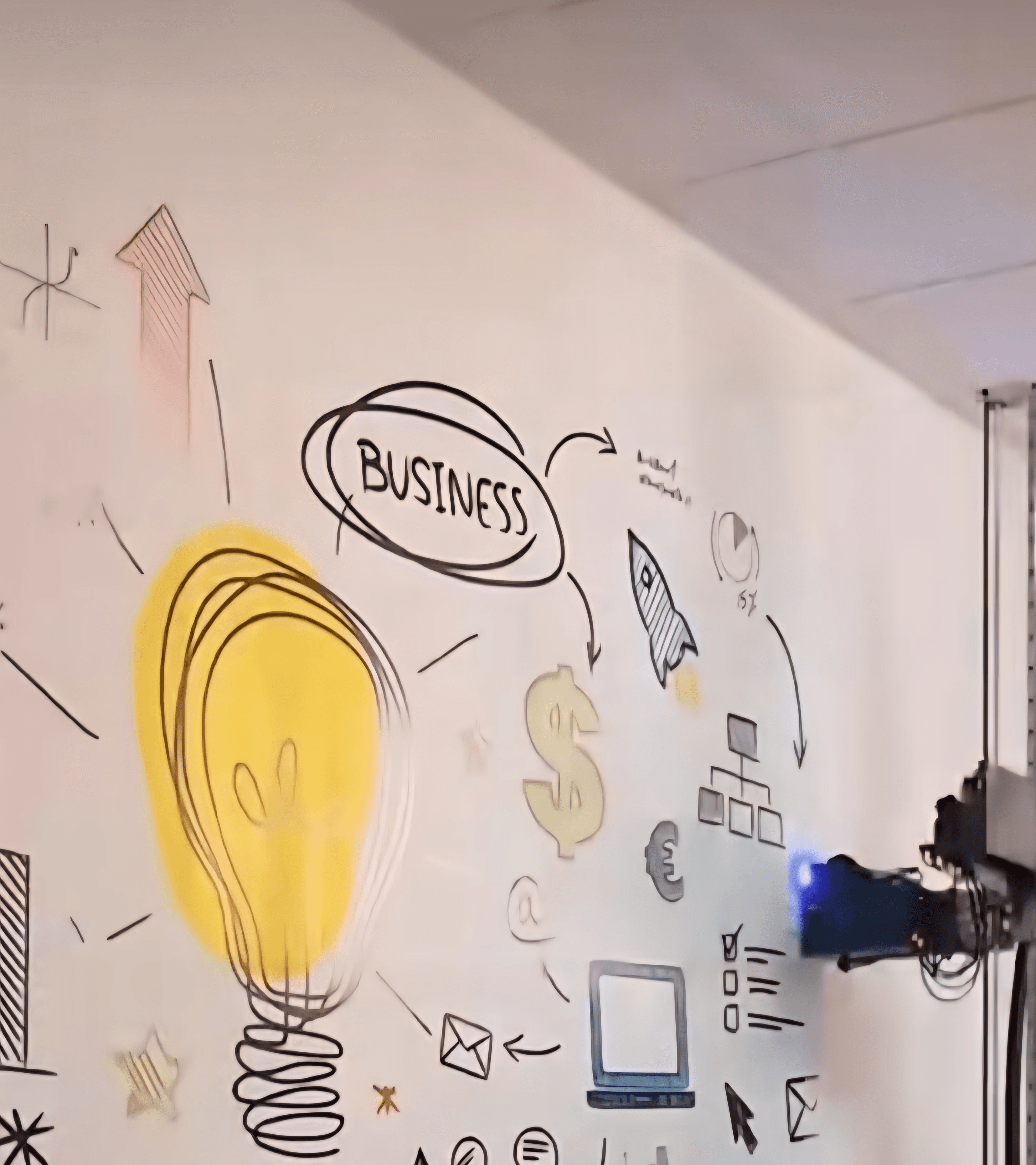 Single tree in a field with light rays.