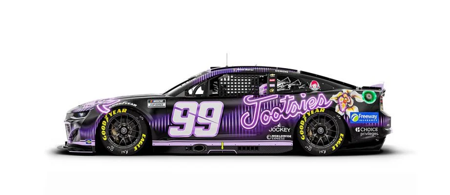 Daniel Suárez will drive the No. 99 Tootsies Orchid Lounge Chevrolet.