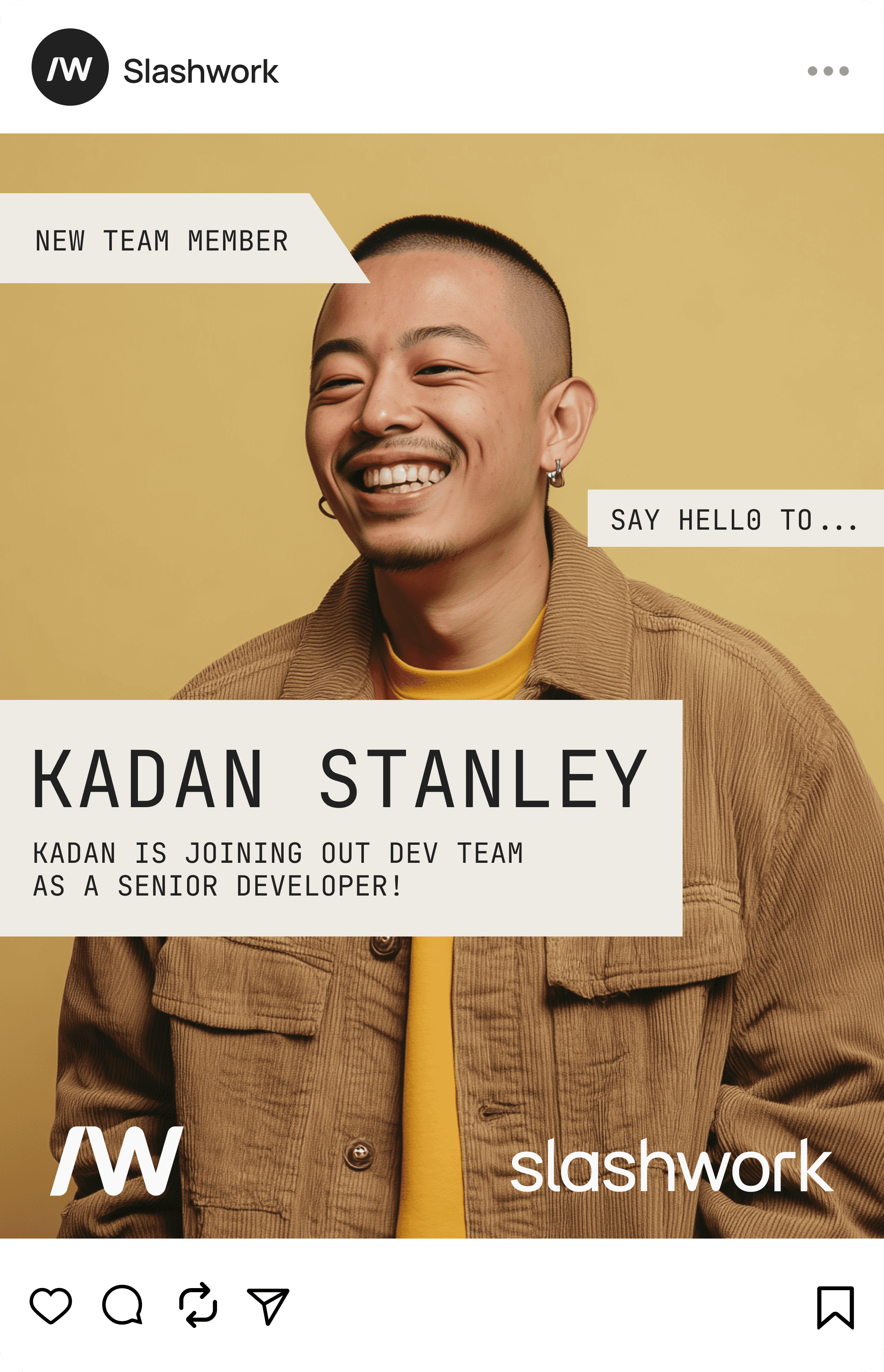 Social media post design