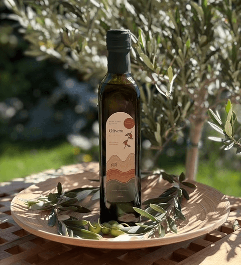 Olivera Mediterranean olive oil bottle