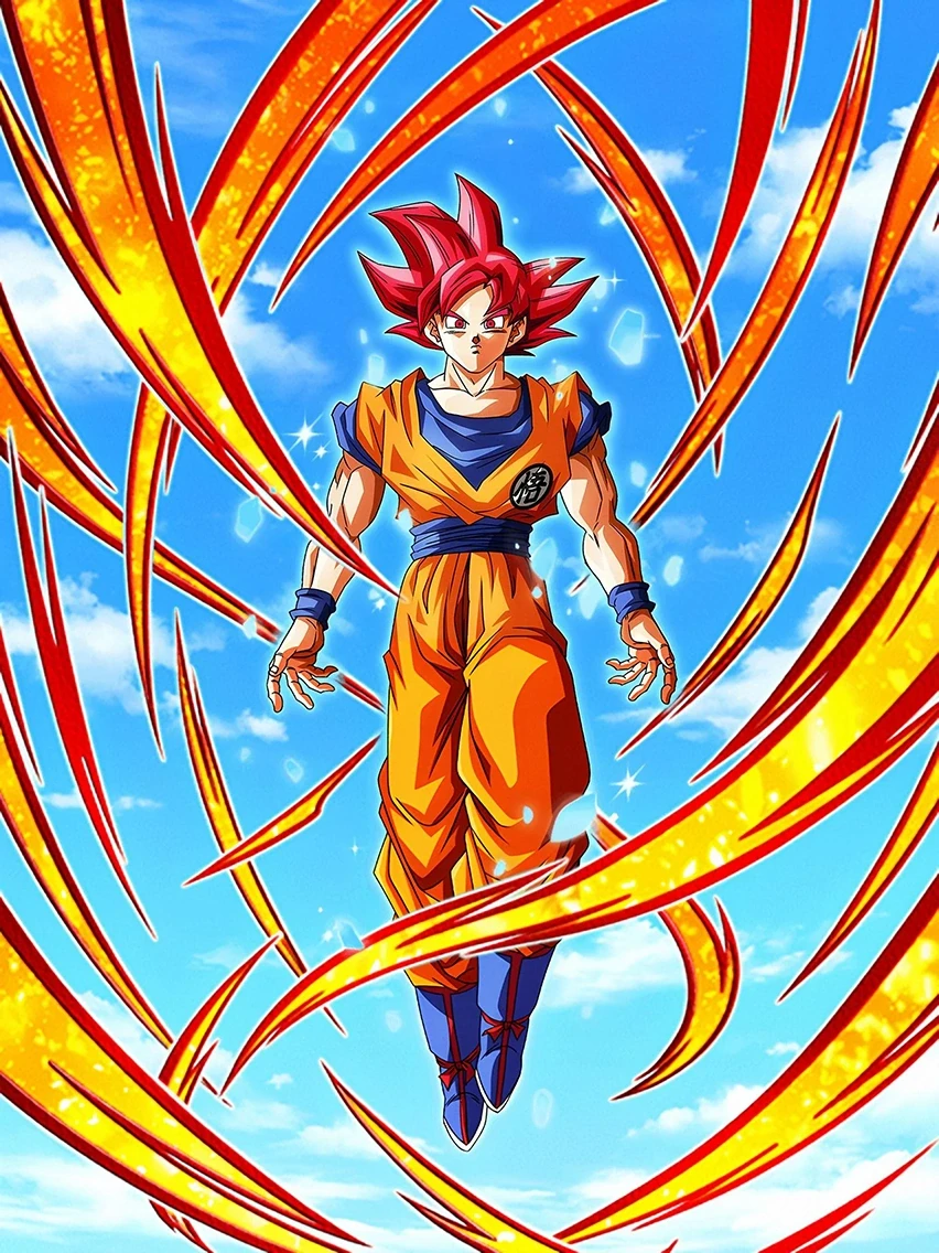Divine Fighter Born of Light Super Saiyan God Goku