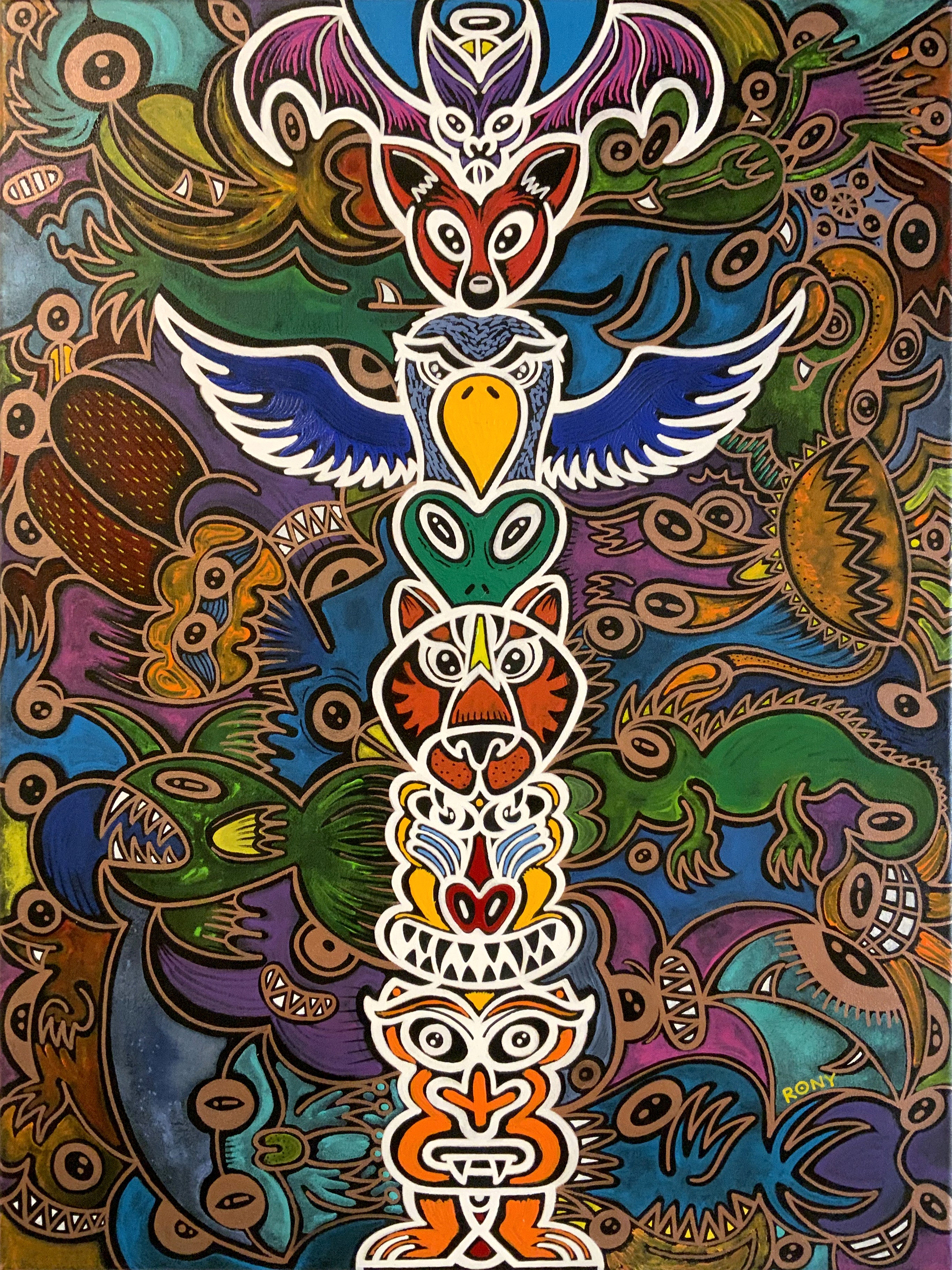 Totem wrath in progress. Full view