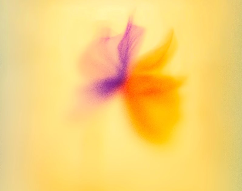 Woman near microphone in recording studio