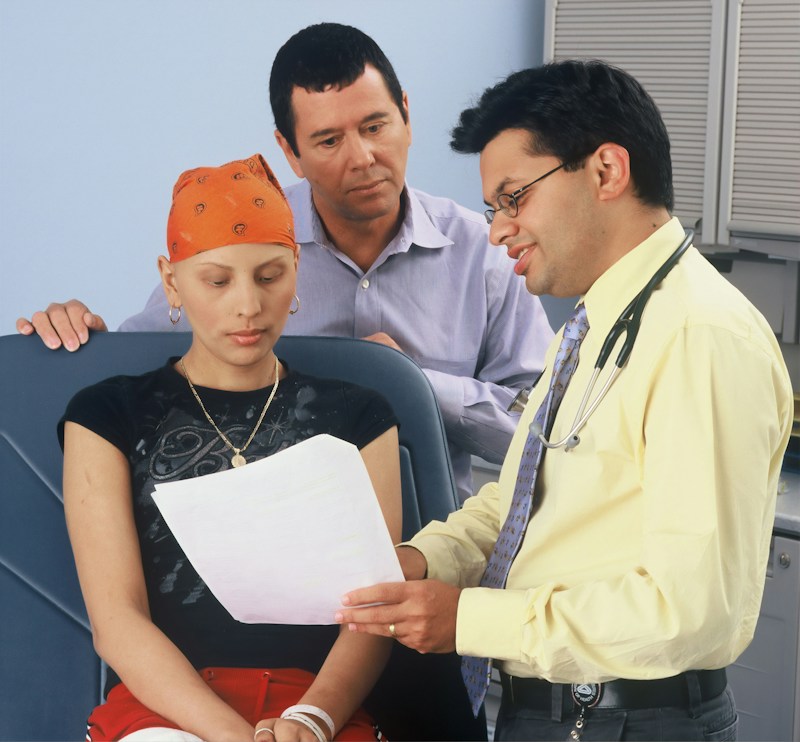 Professional explaining information to a customer