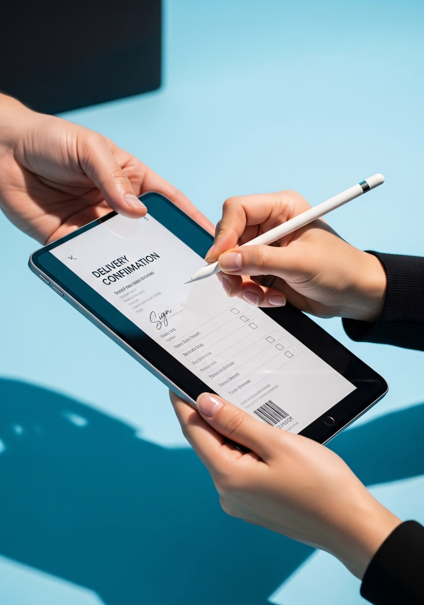 Image of a person writing on a note