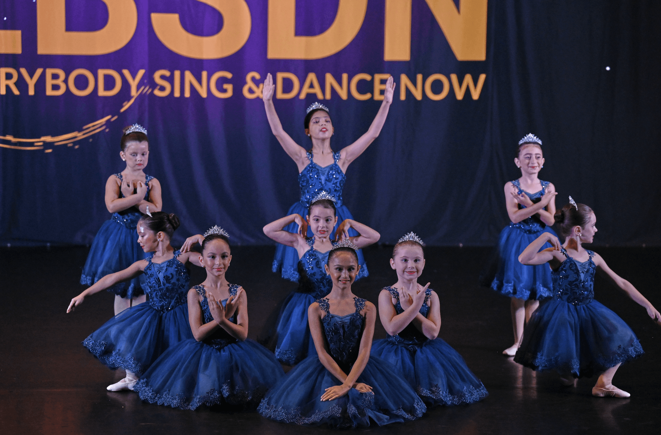 Dancers performing on stage