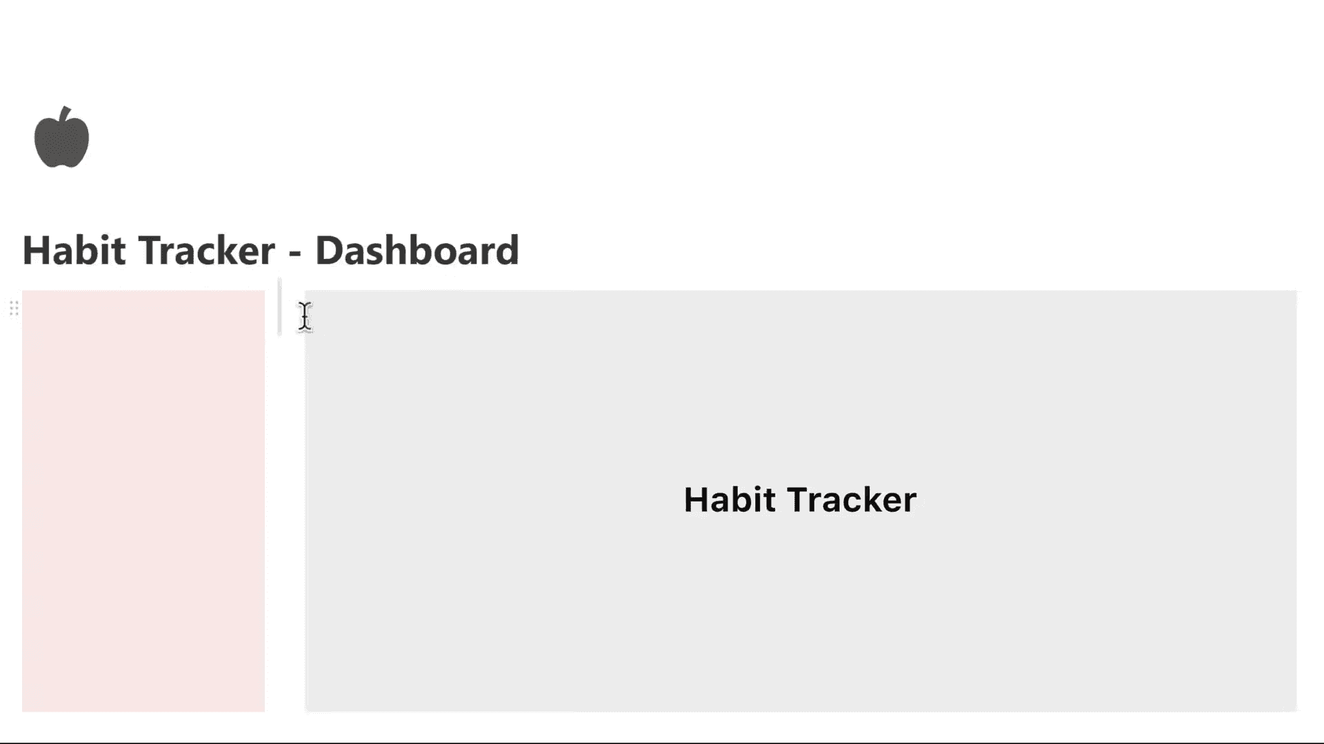 Image of Notion Habit Tracker Layout