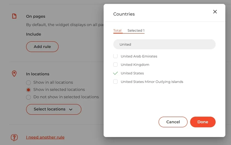 New-widget-geotargeting