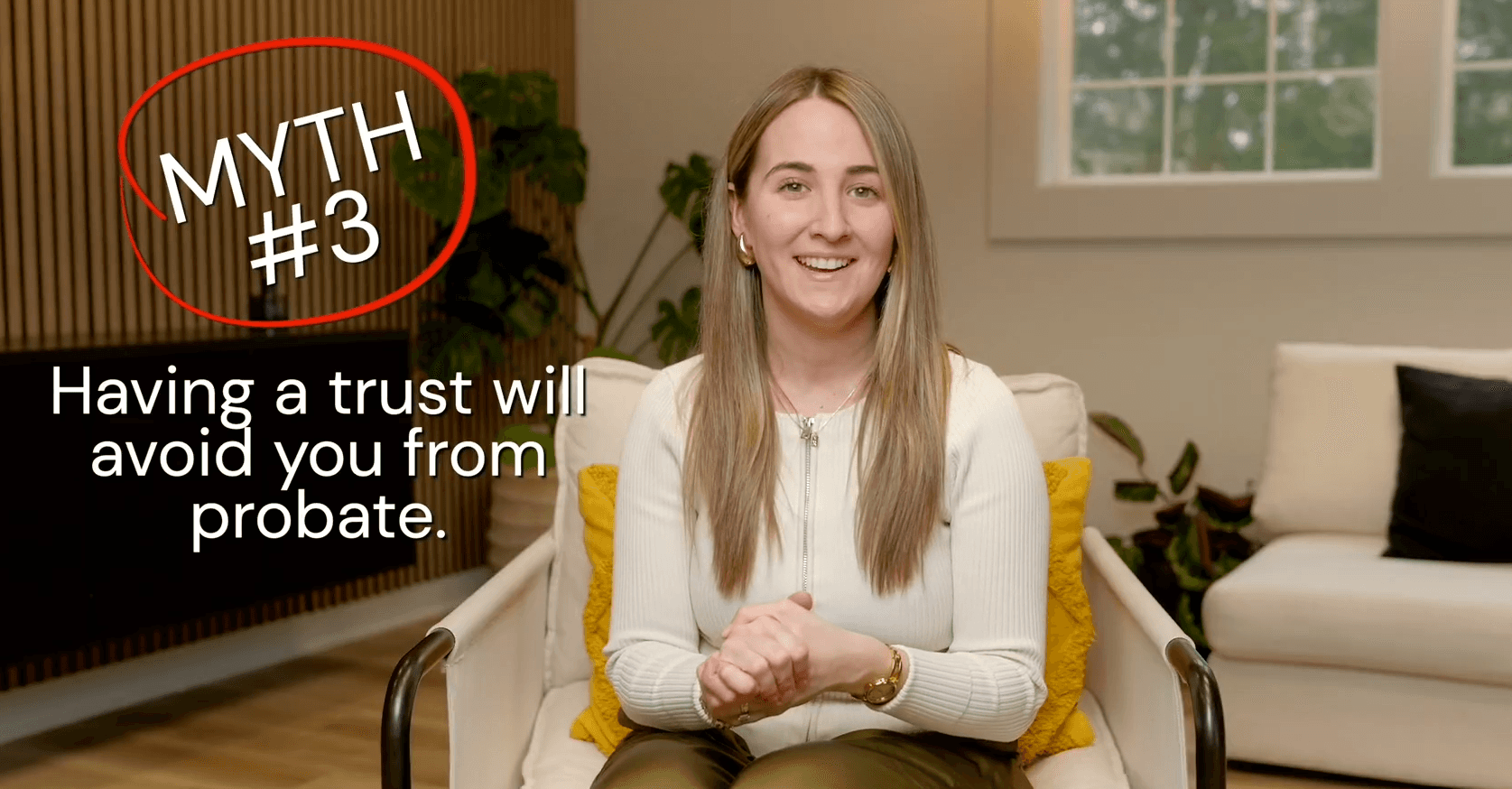 Photo of Hannah Roland discussing the Myths vs Facts about Trusts and Wills