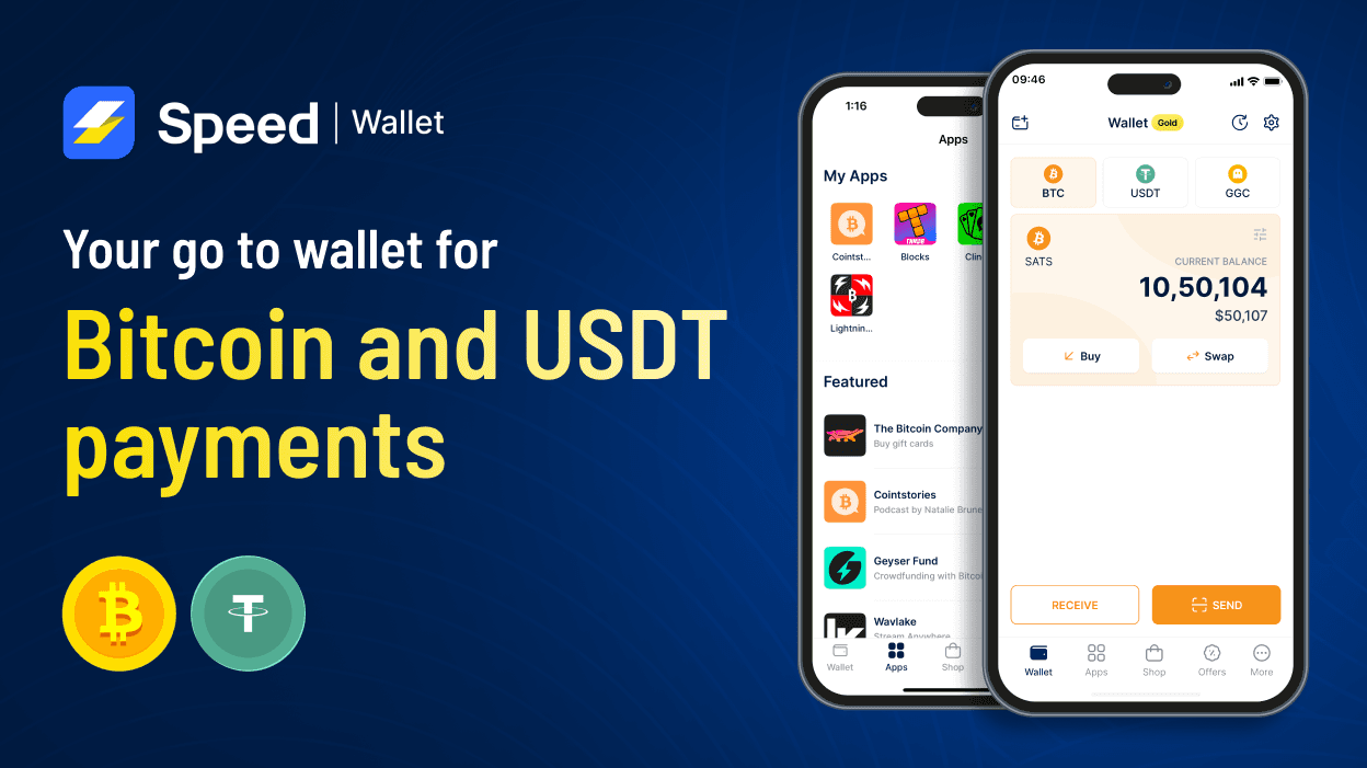 Speed Wallet: Your Everyday Crypto Wallet for Bitcoin, USDT and USDC Payments
