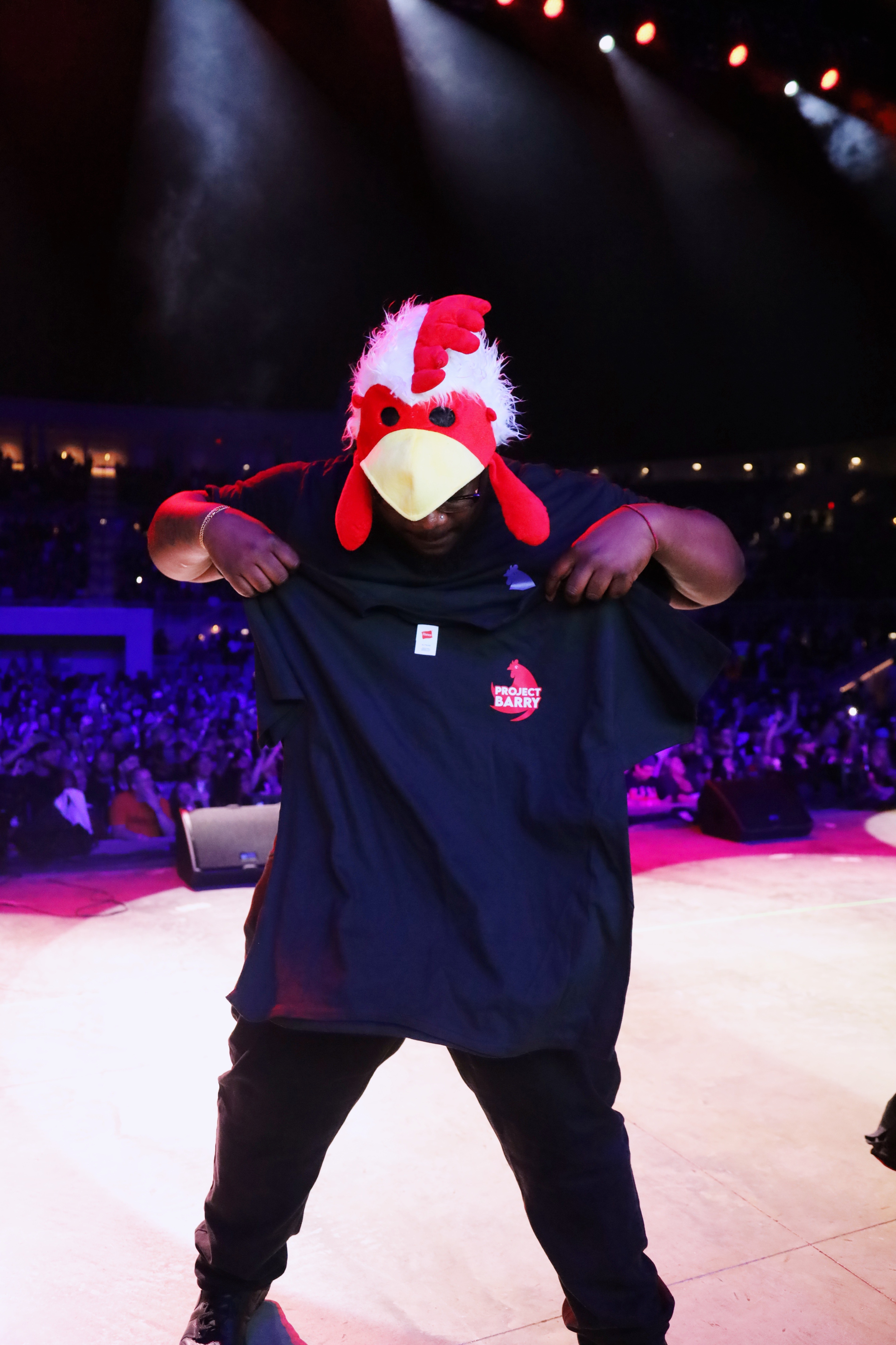 close-up image of a guys shirt wearing a lanyard