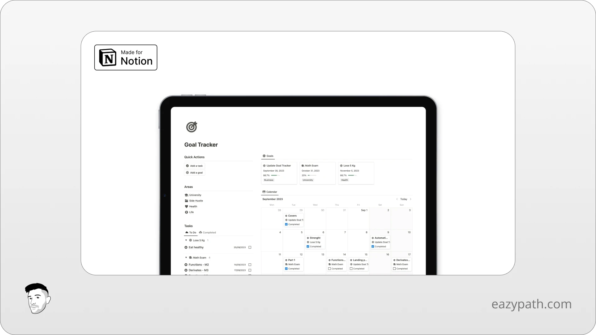 Notion Goal Tracker Template