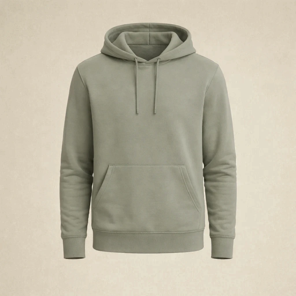 Pullover Hoodie in Olive Fog