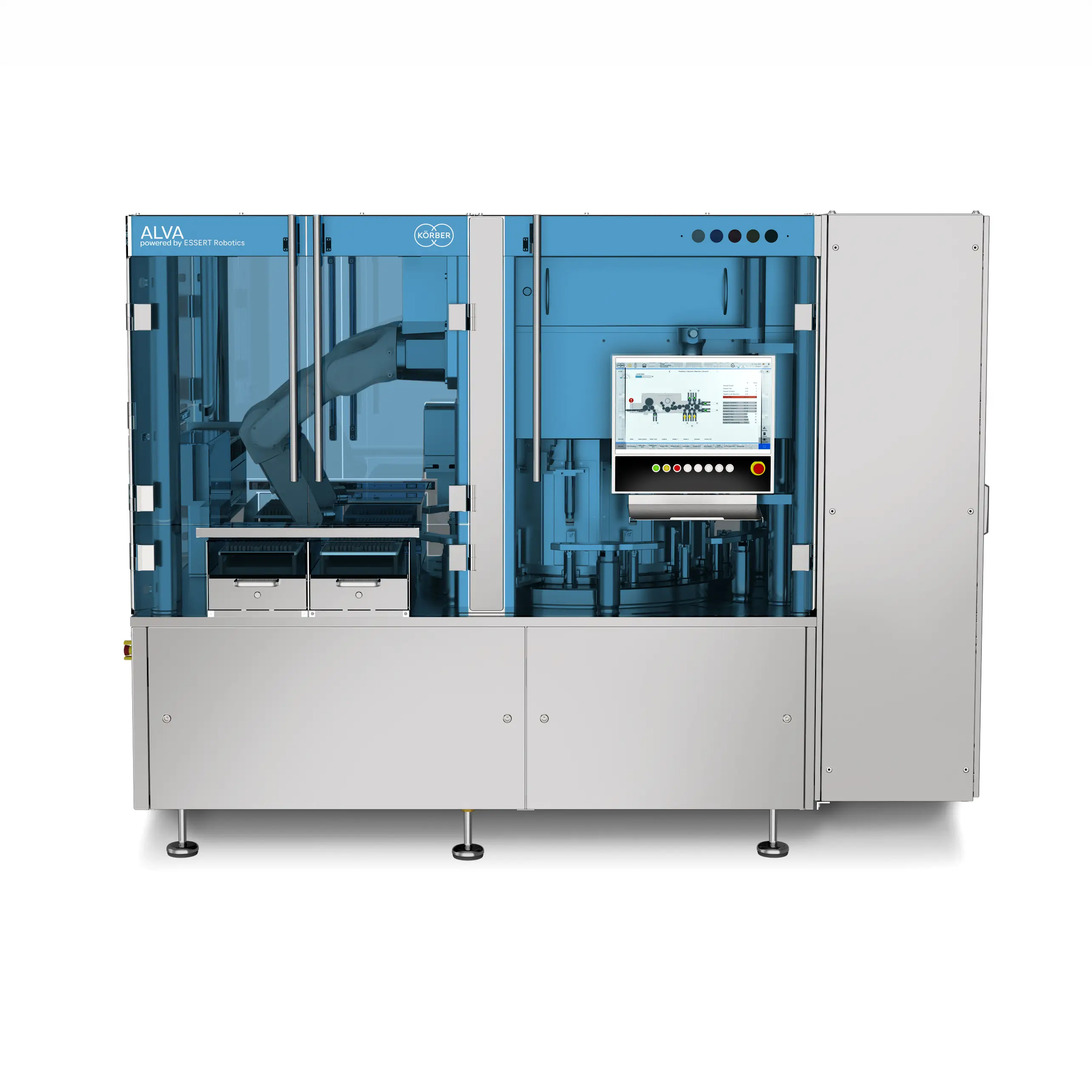 Körber Pharma inspection solution powered by ESSERT Robotics