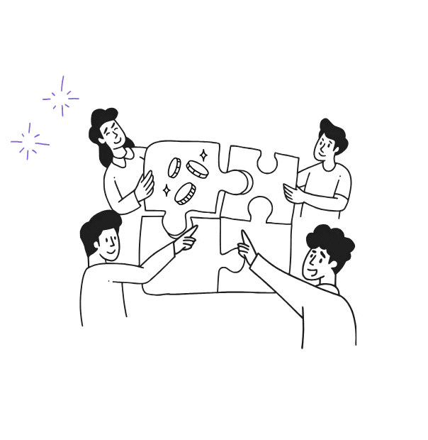 A man pointing his finger to a increasing chart