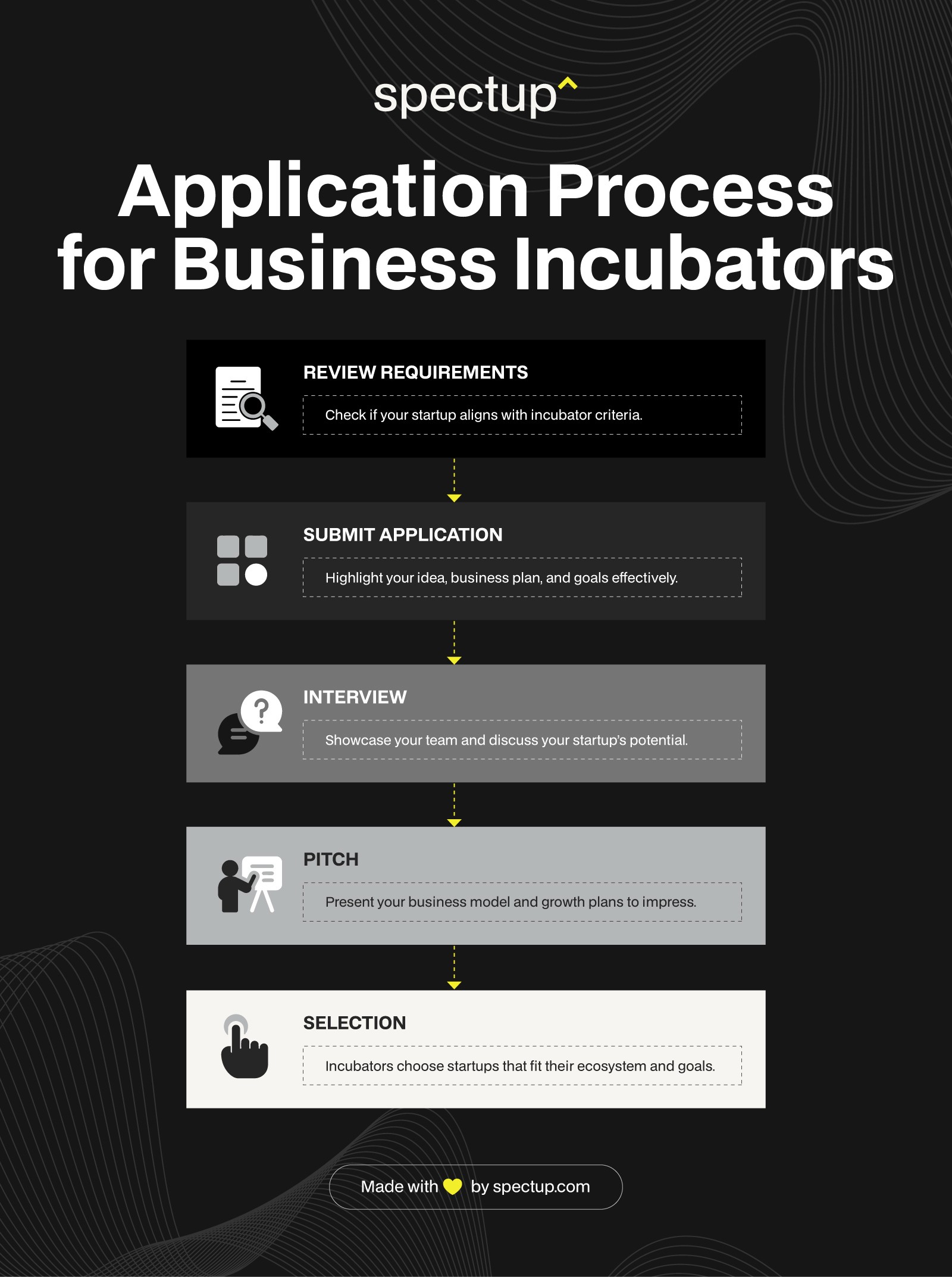 Application Process for Business Incubators