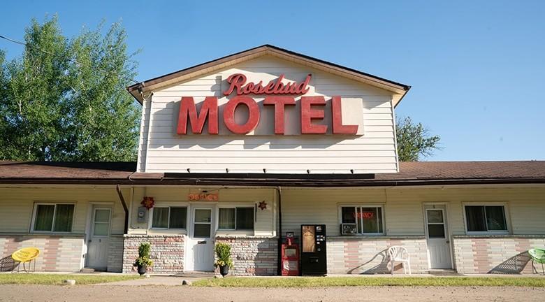 Yakınlaştırma Arka Planı için Schitts Creek Motel