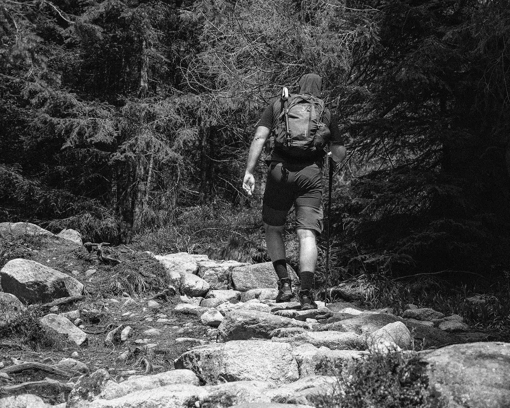 Spergel Dani erdős hegyvidéki túra közben