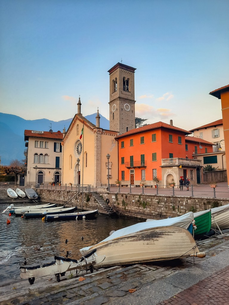 Torno's little harbour and church