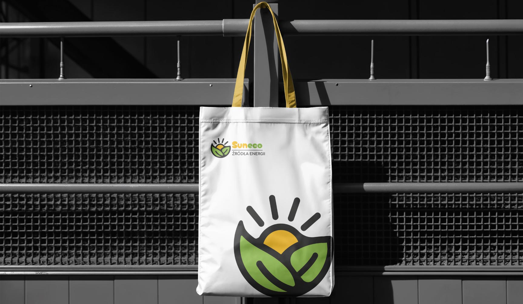 Torba reklamowa suneco z zielonym logotypem