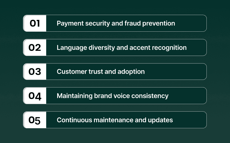 Challenges and risks in voice AI for e-commerce