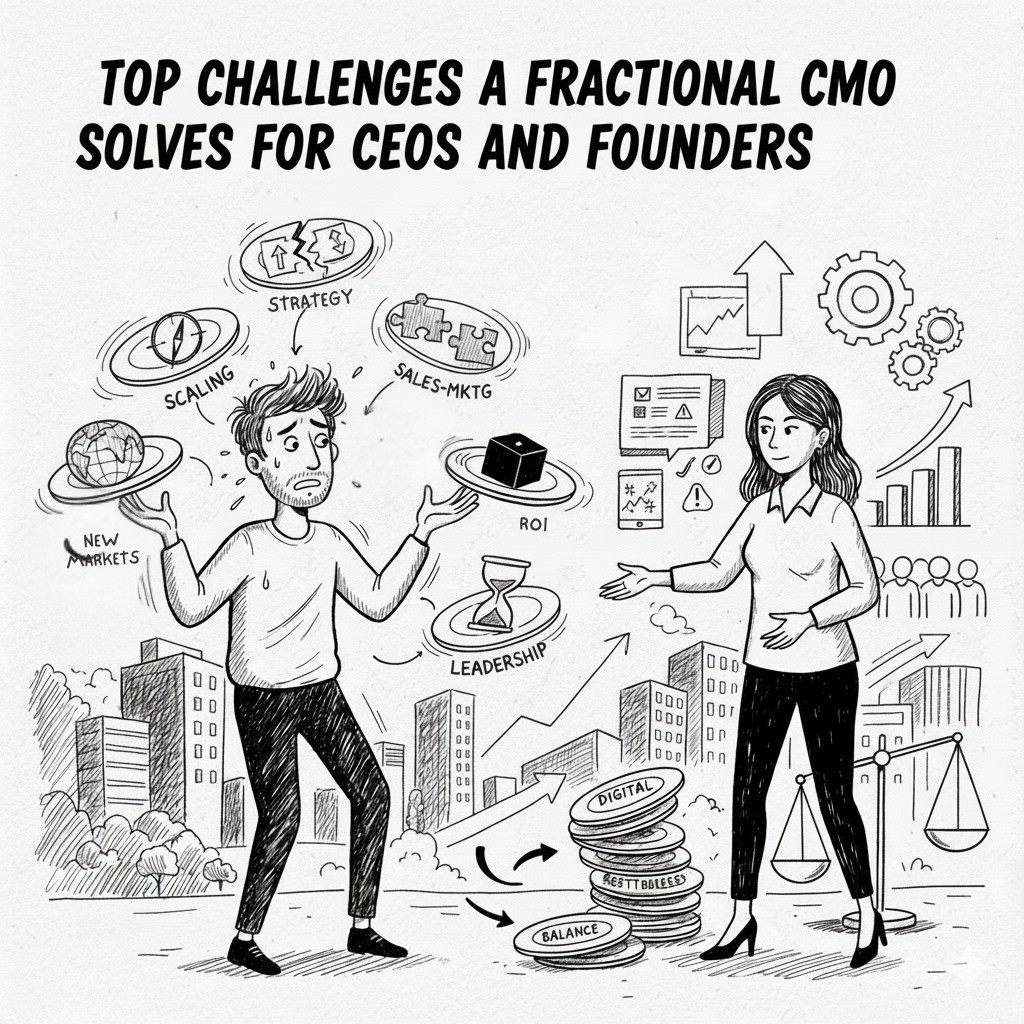 Top Challenges a Fractional CMO Solves for CEOs and Founders